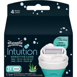 Wilkinson Sword Intuition Sensitive Care avec Aloe + Vit. E + Pro Vit. B5 Lames de Rasoir pour Femme 3 Recharges