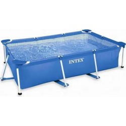 INTEX Piscine Tubulaire Metal Frame Junior Rectangulaire 2,6m x 1,6m x 0,65m 28271NP