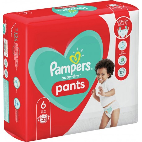 Pampers Couches culottes taille 6 : 15+Kg Baby Dry Pants