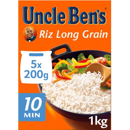 Uncle Ben’s Riz long grain 10mn 5x200g 1Kg