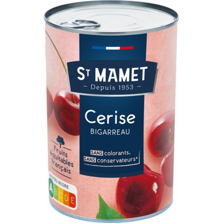 St Mamet Fruits au sirop Cerise Bigarreau 240g
