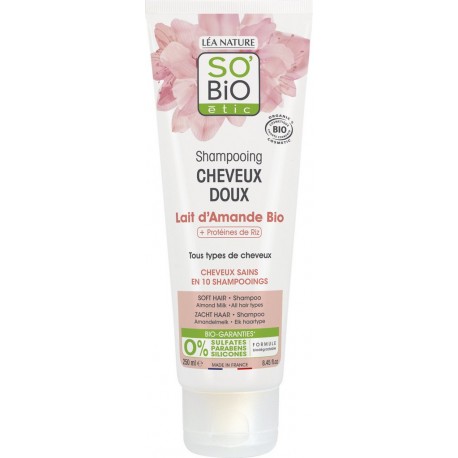 SO’BIO So Bio Etic Shampooing cheveux doux Lait d’Amande Bio 250ml