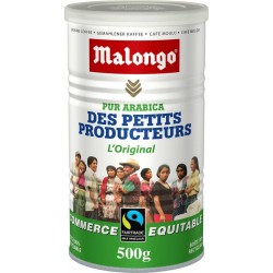 MALONGO Café moulu équitable pur arabica 500g