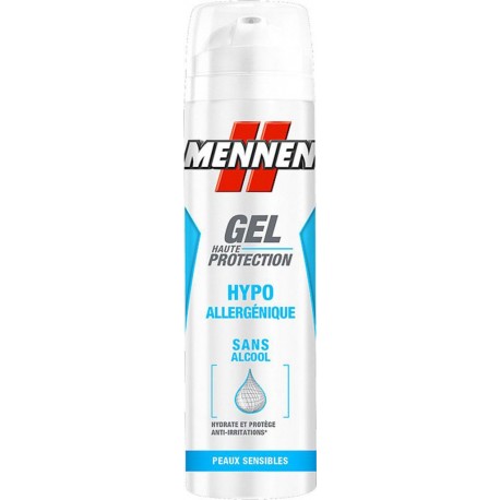 Mennen Gel Haute Protection Hypoallergénique Sans Alcool Peaux Sensibles 200ml