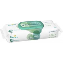 Pampers Lingettes Aqua Harmonie pour Bébé x48
