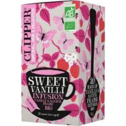 Clipper Infusion Vanille et saveur Fraise BIO 40g
