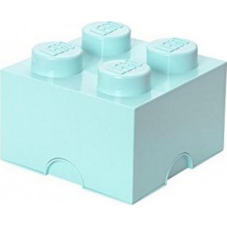 Lego Storage Brick 4 Aqua 2x2