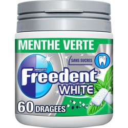 Freedent White Menthe Verte x60 dragées 84g