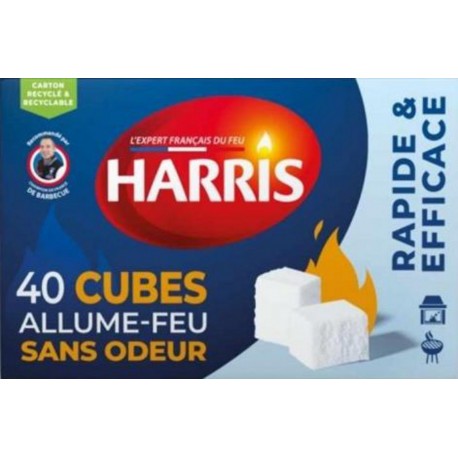 HARRIS allume-feu sans odeur x40 cubes
