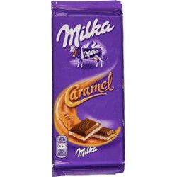 Milka Tablette Chocolat au Lait et Caramel 100g