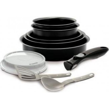 Backen 181001 Set de poêles et casseroles 10 Pièces Noir