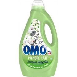 Lessive liquide jasmin et fleur de coton OMO le bidon de 1.8L
