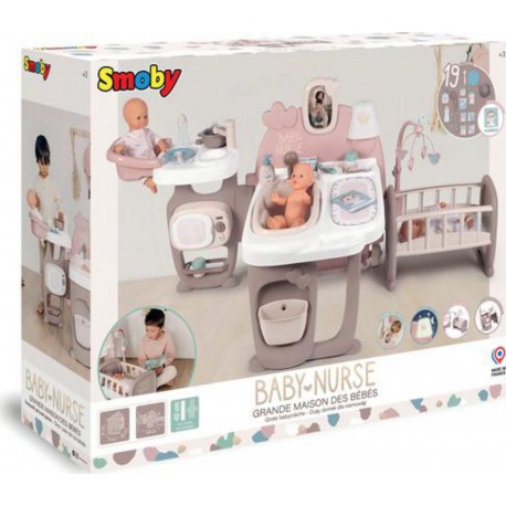 Smoby Grande maison des bébés Baby Nurse 19 Accessoires 731754