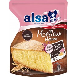 ALSA Préparation gâteau Moelleux nature 500g