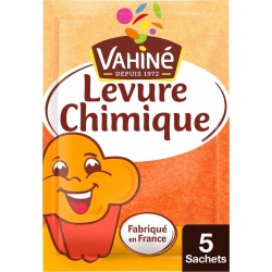 Vahiné Levure Chimique Pour des Gâteaux Bien Gonflés par 5 Sachets de 11g