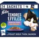 FELIX Pâtée pour chat adulte tendres effilés en gelée 85g x24