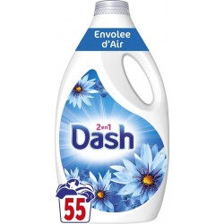 DASH Lessive Liquide Envolée d'Air 2en1 x55 2,475L