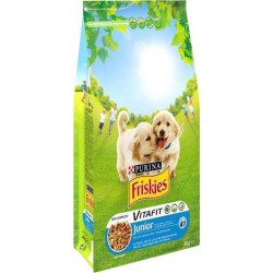 Friskies Croquettes Chiens Junior Poulet Légumes 4Kg (lot de 3)