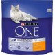 Purina One Croquettes Chat Adulte Poulet 1,5Kg (lot de 3)