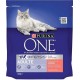 Purina One Croquettes Chat Adulte Saumon 450g (lot de 6)