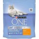 Purina One Croquettes Chat Pelage et Boules de Poils Poulet 450g (lot de 6)