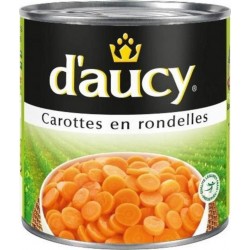 D'aucy Carottes en Rondelles 240g (lot de 10)