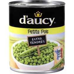 D'aucy Petits Pois Extra Tendres 400g (lot de 5)
