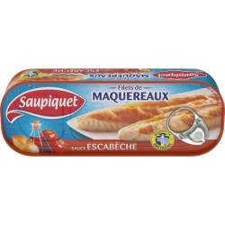 Saupiquet Filets de Maquereaux Sauce Escabèche 169g (lot de 5)
