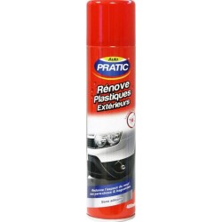 Auto Pratic Rénove Plastiques Extérieurs Redonne l’Aspect du Neuf aux Pare-Chocs et Baguettes 400ml (lot de 3)