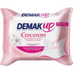 Demak Up Cocoon Hydratation et Confort Peaux Sèches à très Sèches x25 Lingettes (lot de 4)