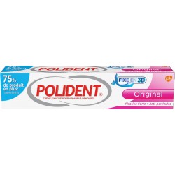 Polident Fixe en 3D Original Fixation Forte + Anti-Particules 70g (lot de 3)