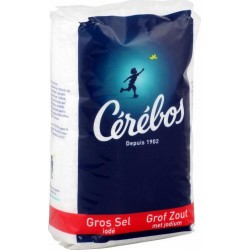 Cérébos Gros Sel Iodé 1Kg (lot de 20)