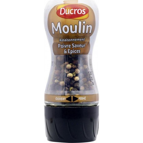 Ducros Moulin Assaisonnement Poivre Saveur & Épices 30g (lot de 3)