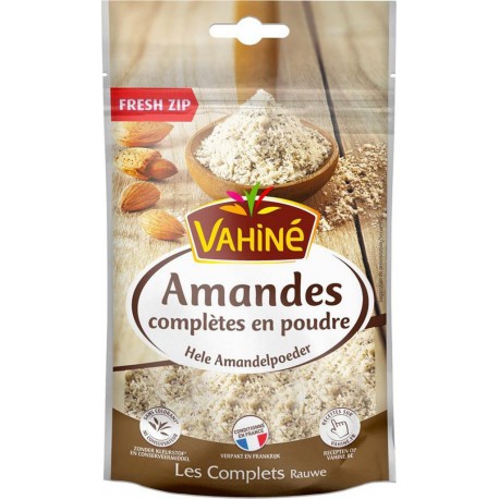 Vahiné Amandes Complètes en Poudre Les Complets Fresh Zip 100g (lot de 3)