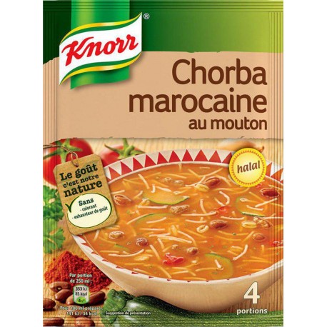 Knorr Chorba Marocaine au Mouton 100g (lot de 6)