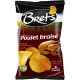 Bret's Chips Saveur Poulet Braisé Pommes de Terre de France 125g (lot de 6)