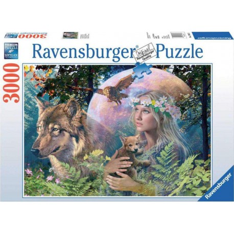 Ravensburger Puzzle 3000 pièces - Loups au clair de lune 17033