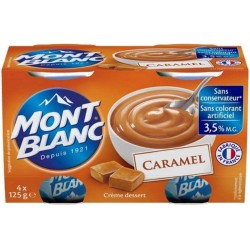 Mont Blanc Crème Dessert Caramel 125g x4 pots