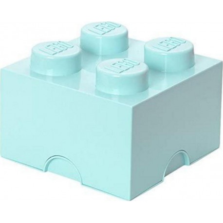 LEGO Storage Brick Boîte de Rangement bleu clair pastel x4