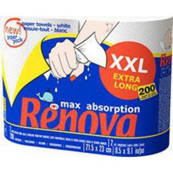Renova Essuie-tout maxi absorption x2 rouleaux