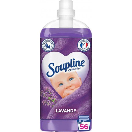 SOUPLINE Concentré adoucissant lavande x56 1300ml flacon 1,3L