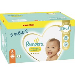 Pampers Couches bébé Taille 3 6-10Kg premium protection x112