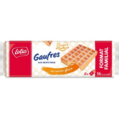 Lotus Bakeries Gaufres aux œufs frais 8x2 371g