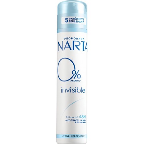 Narta Déodorant femme INVISIBLE 0% 200ml