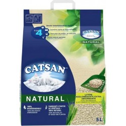 Catsan Litière pour Chat Végétale Agglomérante 5L 3Kg