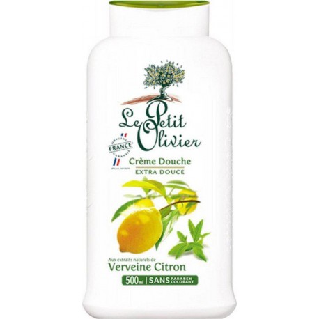 Le Petit Olivier Crème de Douche Extra Douce à l’Extrait Naturel de Verveine Citron 500ml