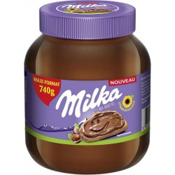 MILKA Pâte à tartiner aux noisettes 740g