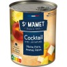 St Mamet Fruits au sirop Cocktail Pêche Poire Ananas Raison avec jus naturel 500g