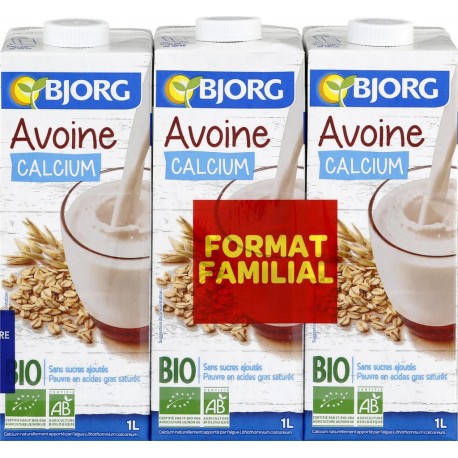 Bjorg Boisson Avoine Bio Calcium 3x1L 3L