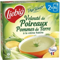 LIEBIG LIEB.PSOUP VEL.POIREAUX 2X30cl 600ml